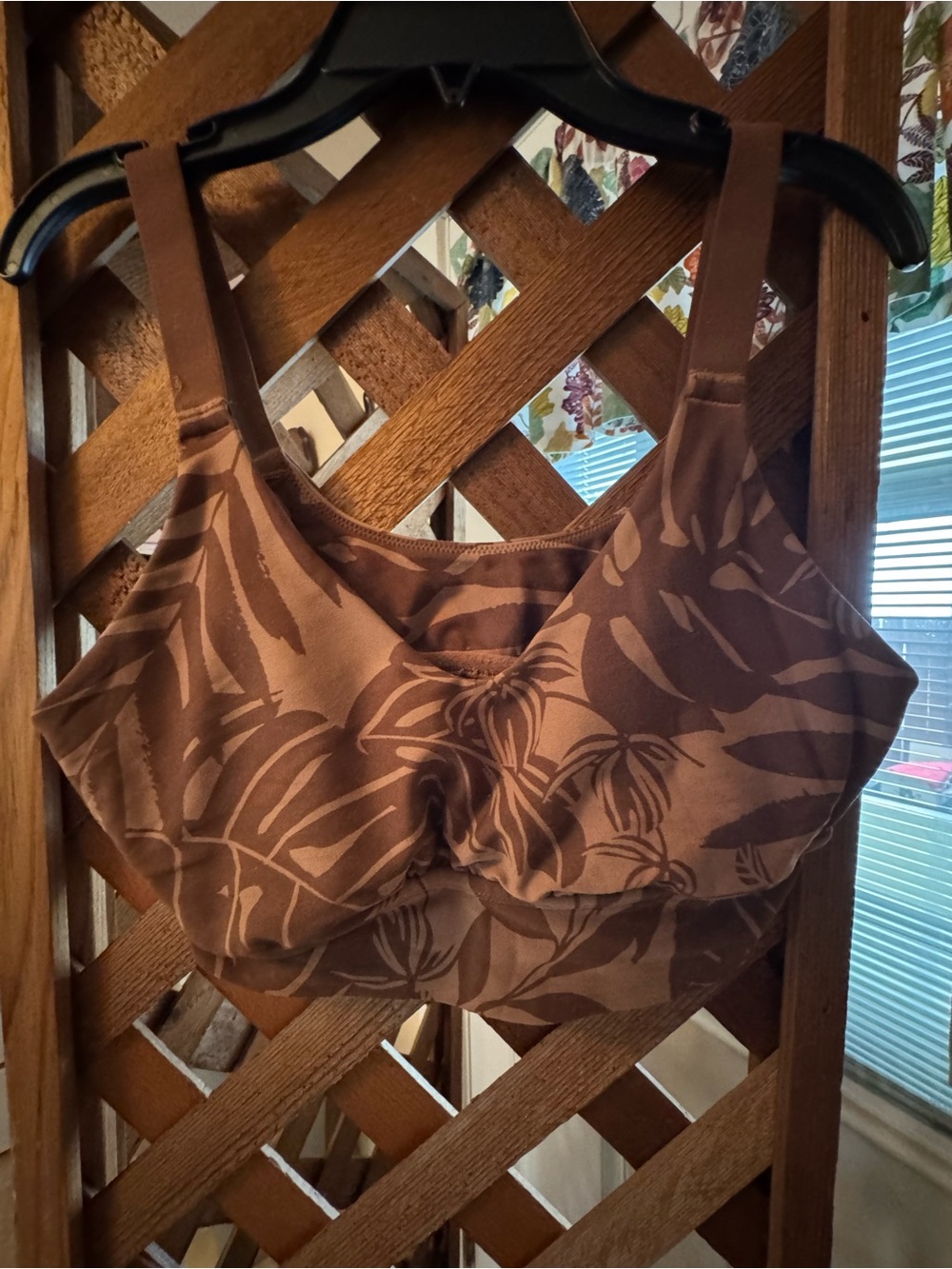 aerie Brown Tropical Print Bralette